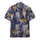 thumbnail image 3 of Camisa social Camisas de hombre de uso diario Blusa con estampado de tigre de manga corta con estampado de animales en 3D Camisetas casuales Ropa masculina de gran tamaño, 3 of 5