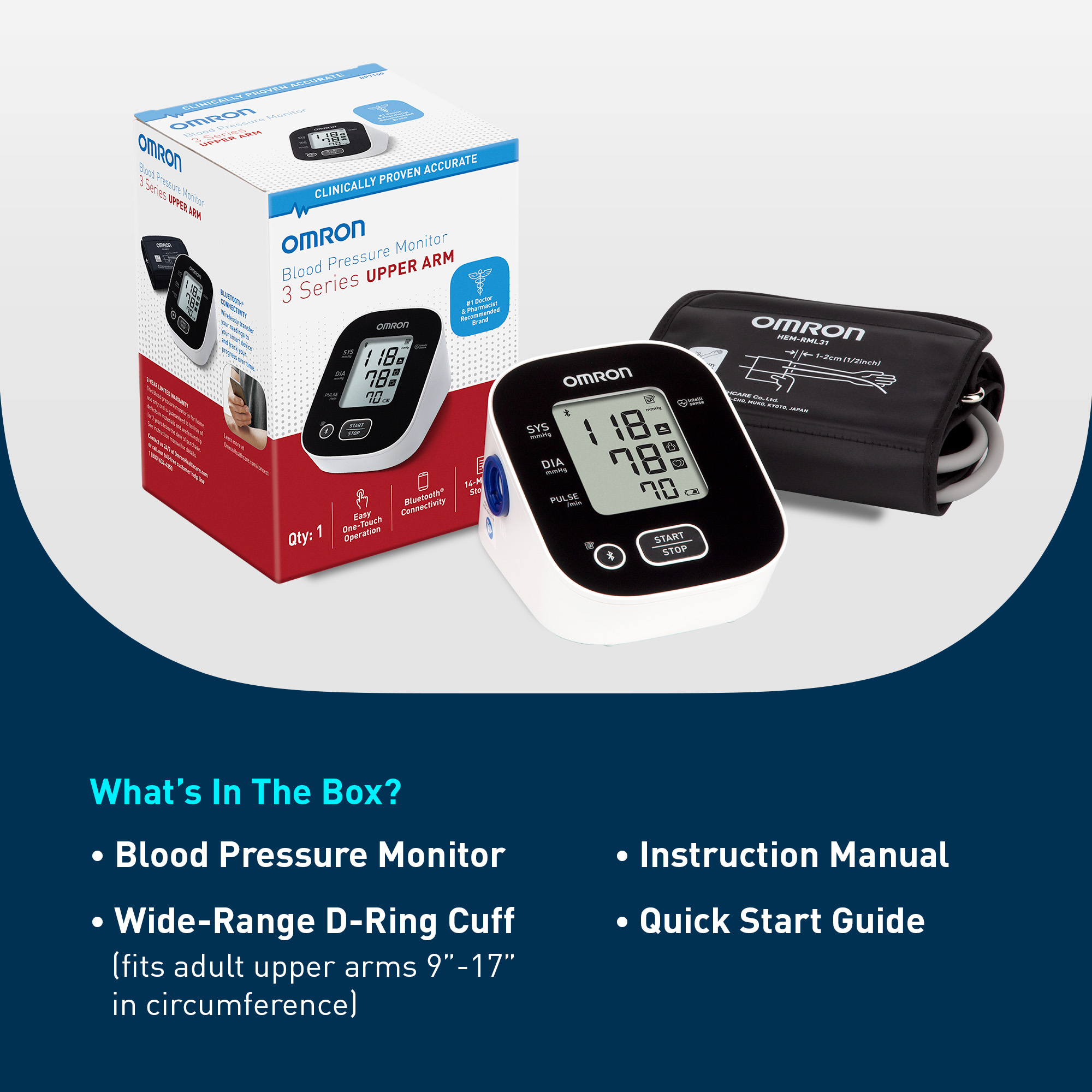 Omron 3 Series Upper Arm Blood Pressure Monitor photo 6