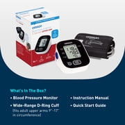 OMRON 3 Series Upper Arm Blood Pressure Monitor with Arm Cuff – Home Use BP Monitor