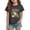 Dark Gray, variant on Last Day of School Girls Shirts for Girls 10-12 Years Kids Csaual Summer Cute Alligator Print Tops Loose Crewneck Short Sleeve Tees