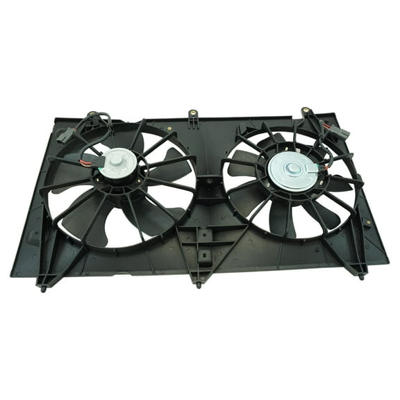 TRQ Dual Cooling Fan for 03-07 Honda Accord 2.4L w/ Nippondenso Radiator RFA83380