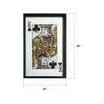 thumbnail image 3 of Yosemite Home Decor "King of Clubs" Glass Framed 3D Wall Art in Multi-Color, 3 of 3