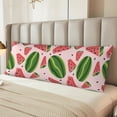 thumbnail image 2 of Rateoe Long Body Pillow Cover, 20x54 Inches Body Pillow Cases, Soft Brushed Microfiber Zipper Design, Watermelon -Pillows Not Included, 2 of 7