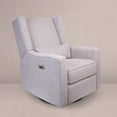 thumbnail image 2 of Contour Pedic Upholstered Glider, Power Recliner with USB Charging Port, 270° Swivel, Easy Assembly + Matching Lumbar Pillow, 2 of 9