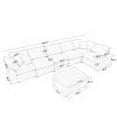 thumbnail image 4 of Harper & Bright Designs Oversized Modular Sectional Sofa Free Combination Couch 7 Seater Sofa with Ottoman for Living Room, Grey, 4 of 17