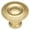 Brass, variant on Hickory Hardware Conquest Collection Knob, 1-3/16" Dia. - Vintage Bronze