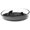 Black, variant on Pet Life ® 'Cirlicue' Shark Fin Shaped Modern Slow Feeding Pet Bowl