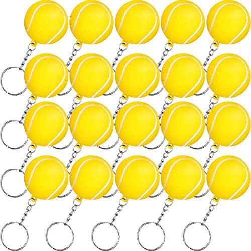 Football Keychains, 20 Pack Party Bag Gift Fillers School Carnival Reward Blulu 20 Pack Football Keychains for Party Favors