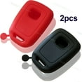 thumbnail image 3 of Silicone Rubber Cover Case Protector Fob Entry for Honda Accord CR-V Civic key (black and red), 3 of 3