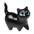 thumbnail image 1 of TQEHS Escultura de gato de madera Figura de gato de madera Miniatura Pequeña ✨2 Gatito Lucky Deco V0Z9, 1 of 6