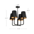 thumbnail image 4 of CH528423AG-Alora Lighting-Plisse - 4 Light Chandelier-16.88 Inches Tall and 22.5 Inches Wide-Aged Gold Finish    -Traditional Installation, 4 of 7