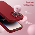 thumbnail image 6 of JETech Magnetic Silicone Case for iPhone 14 Pro Max 6.7-Inch, Compatible with MagSafe, Phone Cover with Camera Lens Full Protection (Red), 6 of 6