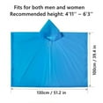 thumbnail image 4 of Sentmoon Women's Rain Jacket with Hood Long Sleeve Rain Coats Solid Color Lightweight Waterproof Rain Ponchos for Outdoor Activities Free Size, 4 of 4