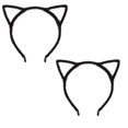 thumbnail image 1 of 2pcs Cat's ears headband - black, 1 of 8