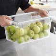 thumbnail image 3 of TrueCraftware- 4.75 Gallon Clear Food Storage Box Polycarbonate 12" X 18" X 9"- Food Storage Container Meal Prep Containers Reusable for Home Cafeteria Kitchen Organization Dishwasher Safe, 3 of 6