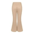 thumbnail image 5 of Outfmvch Lined Leggings for Women Thermal Flare Leggings Bellbottom Leggings for Women Ribbed Leggings Women Womens Corduroy Pants Workout Leggings for Women Thick Leggings for Women Khaki L, 5 of 9