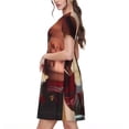 thumbnail image 4 of Lsque Chucky Print Women's Casual Dress T-Shirt Summer Short Sleeve Scoop Neck Swing Dresses, 4 of 7