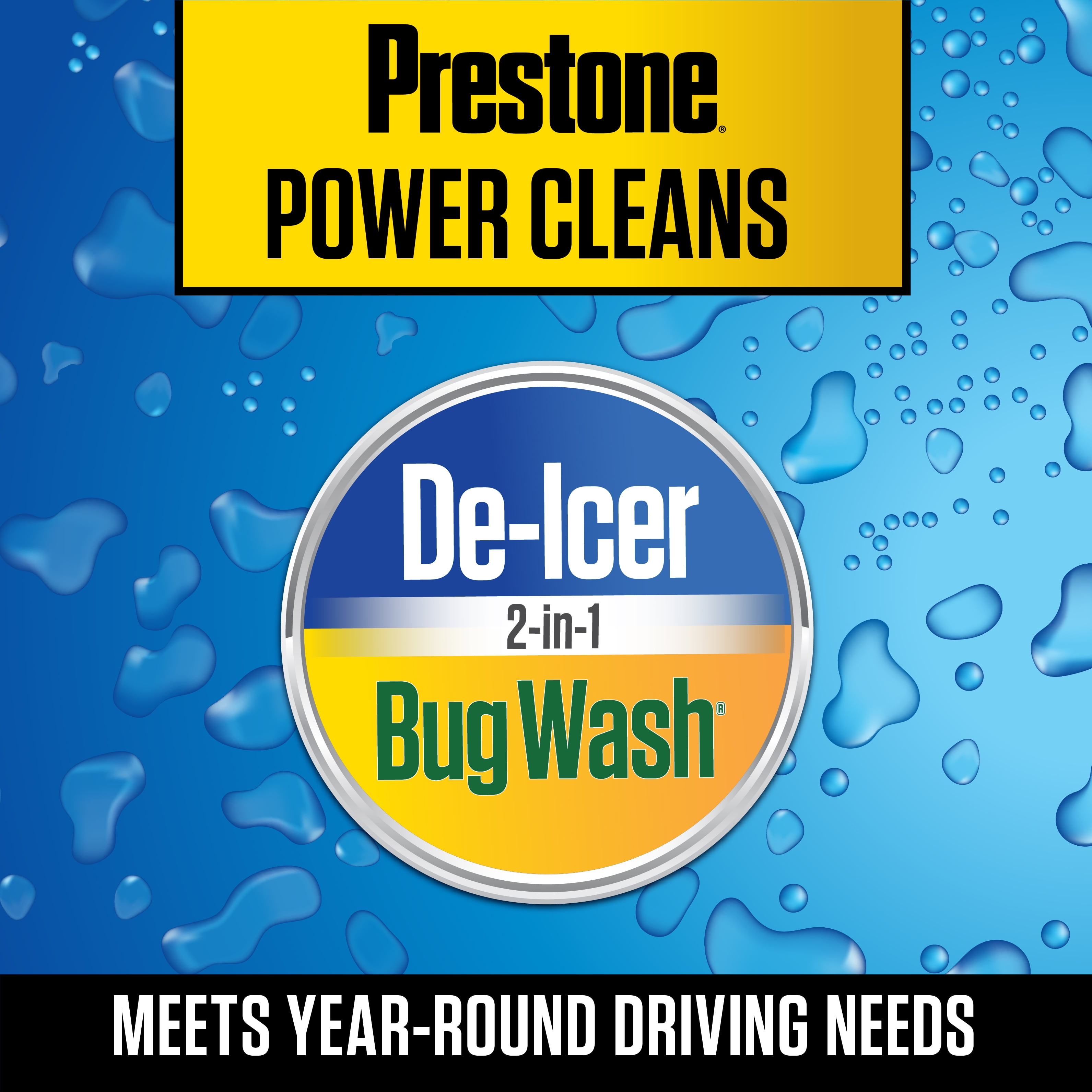 Prestone All Season 2in1 Washer Fluid - 1 gal; Year round , 0°  De-Icer+Bugwash 