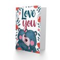 thumbnail image 2 of Mother's Day Greeting Card Roses Bear Cub Love You Big Hug For Mum, 2 of 3