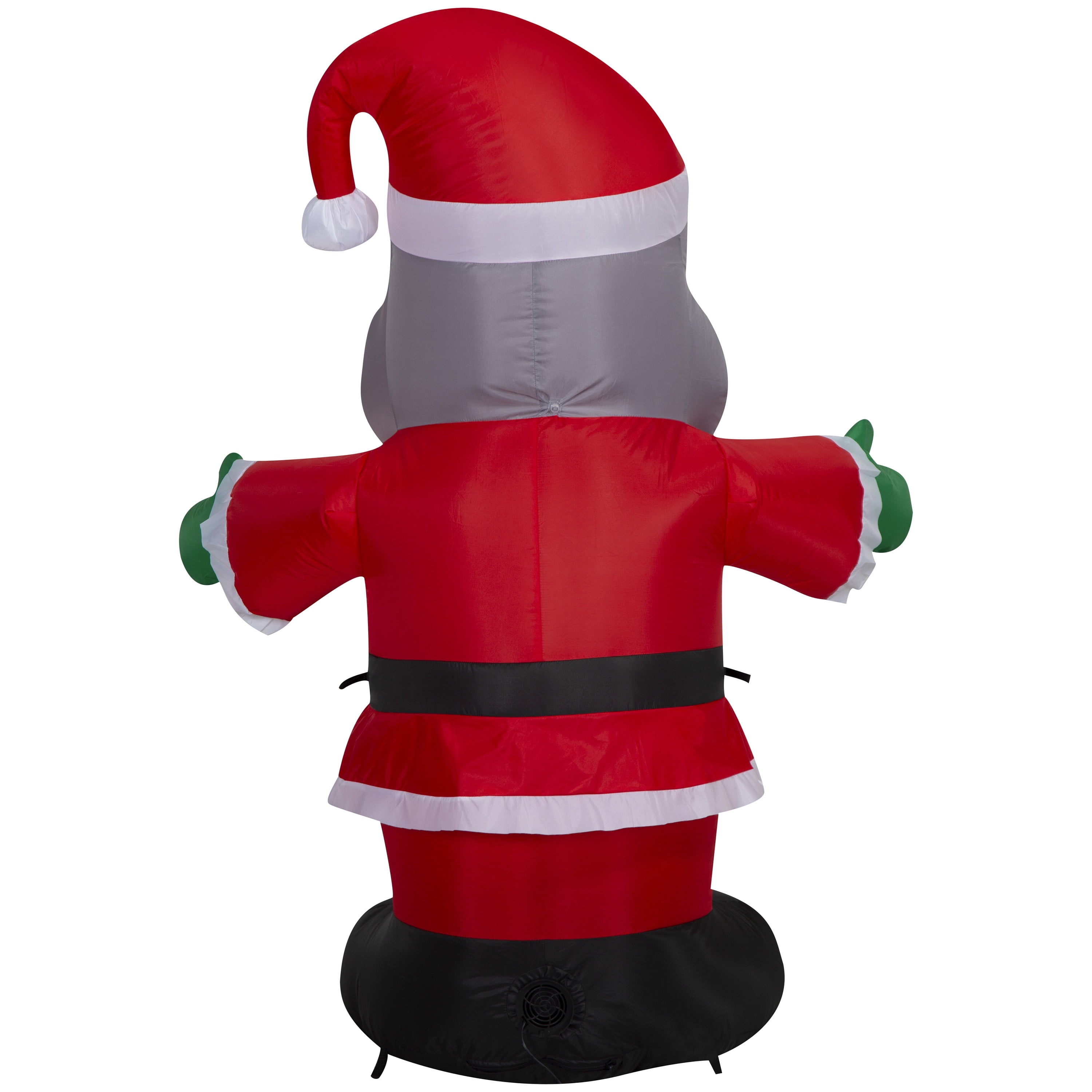 4 ft African American Santa Christmas Airblown Yard Inflatable, Multicolor, by Holiday Time