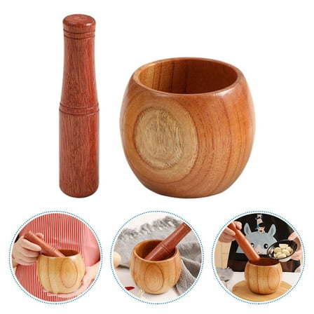 Masteelf  Masher Jujube Wood Garlic Pounder Chopper Kitchen Accessories