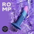 thumbnail image 4 of ROMP Piccolo 5" Silicone Dildo with Suction Base | Bullet Vibrator Compatible | Blue, 4 of 7