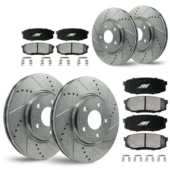 APF Full Brake Kit Rotors and Pads for Nissan Maxima 2002-2003