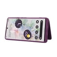 thumbnail image 3 of for Google Pixel 7 Detachable Shoulder Strap Wallet Case, with Card Slots & 360-degree Rotation Stand Ring Flip Premium PU Leather Protective Cover Lanyard for Women Girls, Deeppurple, 3 of 9