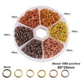 thumbnail image 2 of Coofit Open Jump Rings Colorful 1080PCS Jump Ring Connectors Jewelry Connector Rings, 2 of 10