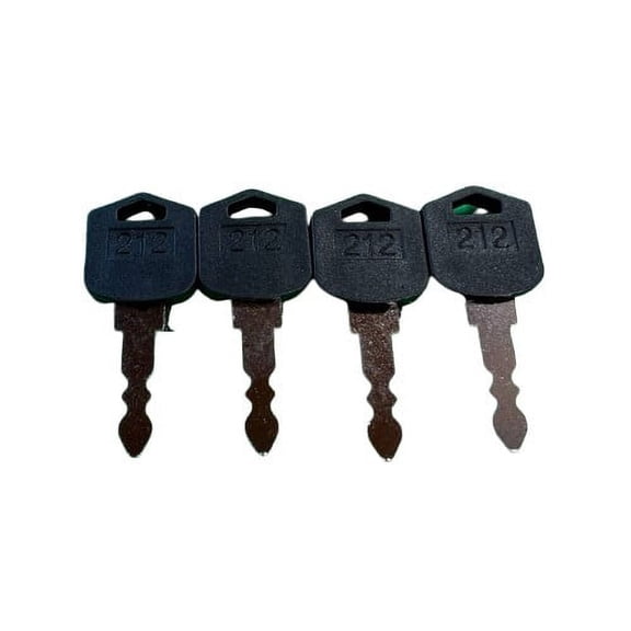 4 Pack 5# 212 D554212 Ignition Keys For Doosan & Daewoo Forklift D25 D35 G25 G35