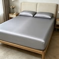 thumbnail image 4 of Fitted Sheet for Double Bed 78x86 Inch Non Slip Mattress Soft Breathable Polyester for Summer and Pets Pillowcase Not Included, 4 of 6