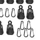 thumbnail image 3 of 10 Clips para Lona con Agarre de Bloqueo Resistente, Abrazaderas de Cuerda de Viento para Lonas con Ganchos para Toldo, Toldos, Cubierta de Lona, Camp Clip y gancho negros Baoblaze Abrazadera de clip para lona de tienda, 3 of 8