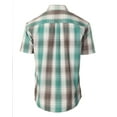 thumbnail image 2 of Gioberti Men's Short Sleeve Plaid Shirt, 2 of 3