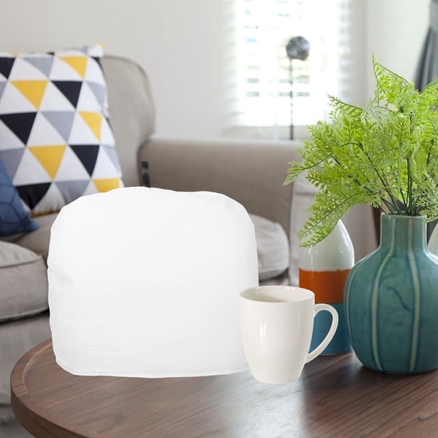 Raindrops Reusable White Tea Cozy for Teapot Protector with Insulation and Modern Design