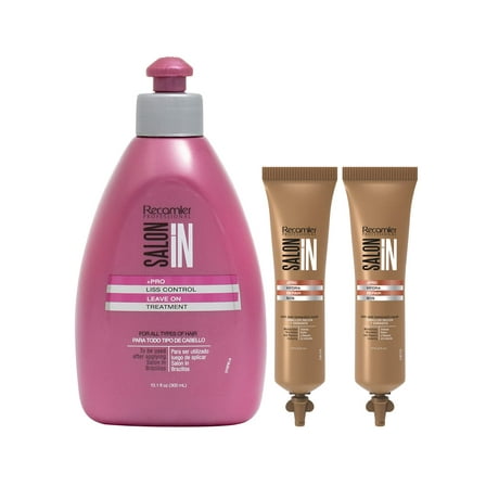 RECAMIER 34158 Professional Salon In Leave In Detangler Hair Smoothing Treatment | Combing Cream | Split End Mender | Tratamientos para el Cabello Seco y Maltratado Crema de Peinar