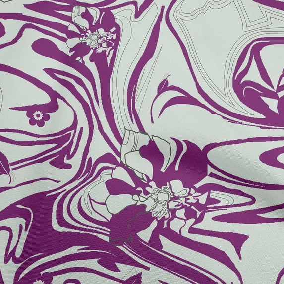 oneOone Cotton Flex Purple Fabric Abstracts Craft Projects Decor Fabric Printed By The Yard 40 Inch Wide