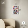 thumbnail image 6 of Some Rainbow Petals Retro Modern Abstract Canvas Wall Art by Art Remedy, Black Floater Frame, 10"x15", 6 of 8
