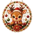 thumbnail image 2 of Christmas Painting Kits DIY 2D Pearl Diamond Art Ornaments 25 X 25 CM With Rhinestone Beads For Tree Hanging Holiday Decor, 2 of 8