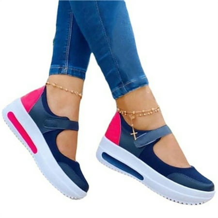 

Women\ s Flat Shoes Fashion Sneakers Artificial PU Platform Sneaker for Women Walking Shoes Casual