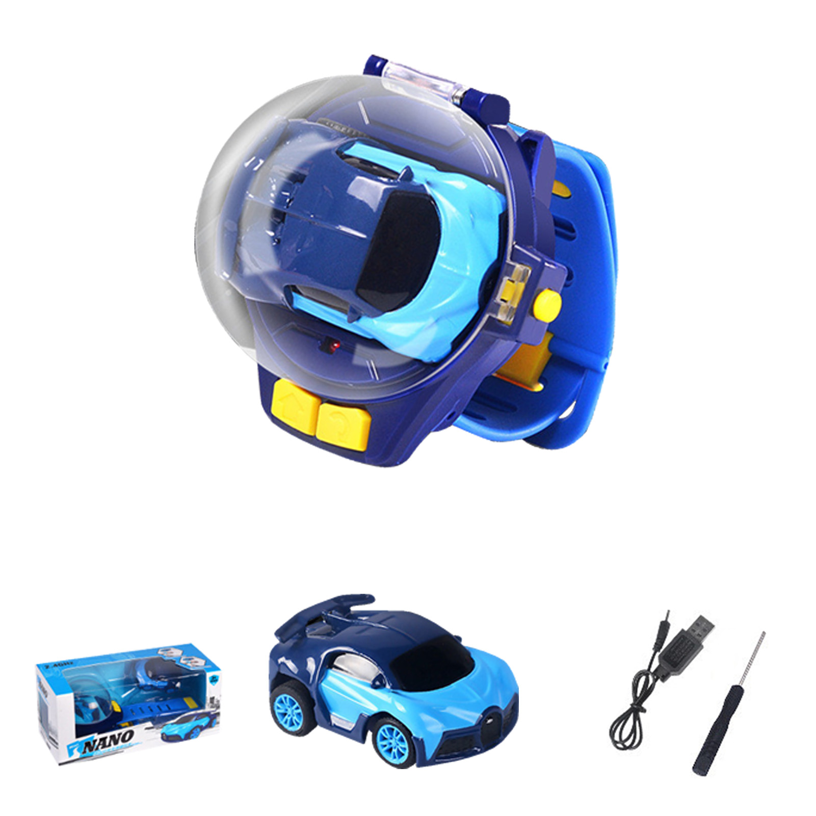 Buy huoge Mini Remote Control Watch Car Toys ABS Detachable Mini