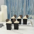 thumbnail image 4 of Mini Serve 4 oz Square Black Plastic Tall Quadrato Cup - 2" x 2 3/4" x 2" - 100 count box, 4 of 11