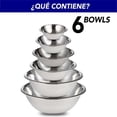 thumbnail image 4 of Juego de tazones para mezclar CHIC FLIC Acero Inoxidable 6 Pzs, 4 of 6