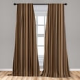 thumbnail image 5 of Ambesonne Abstract Curtains, Vertical Color Lines, Pair of 28"x84", Pale Caramel Chocolate, 5 of 5