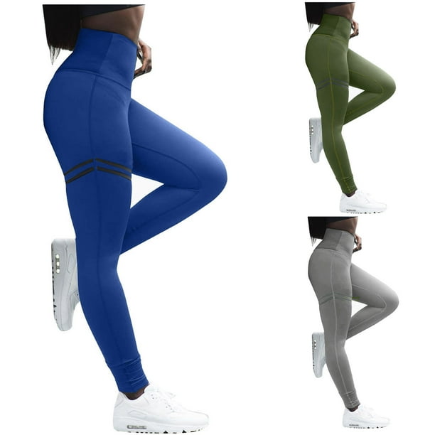 jovati Yoga Pants with Pockets for Women Women Workout Out Leggings Stretch  Waist Button Pocket Yoga Gym Loose Pants Cotton Yoga Pants for Women Wide