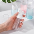 thumbnail image 5 of Farfi 30/60/80/100ml Liquid Soap Shampoo Lotion Shower Gel Pump Bottle Empty Dispenser (Transparent Pink,100ML), 5 of 13