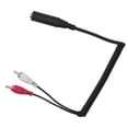 thumbnail image 2 of Cable en espiral RCA Nikou Cable adaptador de resorte estéreo hembra de 6,35 mm a 2 RCA, 2 of 9