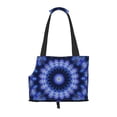thumbnail image 1 of Dog Sling Carrier, Small Dog/Cat Soft Side Carrier Tote Bag for Subway/Shopping/Hiking/Travel-Blue Mandala Fractal Pattern, 1 of 8