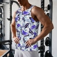 thumbnail image 5 of KLL Butterflies Print Men's Muscle Gym Workout Stringer Tank Tops Bodybuilding Fitness T-Shirts Tank Tops Men-X-Large, 5 of 7