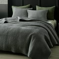 thumbnail image 1 of Warmdern Juego De Edredón De Terciopelo De Lujo Tamaño Queen Con Punto De Cruz, Edredones De Terciopelo A Rayas, Juego De Cama De Terciopelo Suave Y Ligero Con 2 Fundas De Almohada Para Todas Las Esta, 1 of 5
