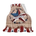 thumbnail image 2 of Boovnll 4th of July Throw Blanket, 30x40" Super Soft Cozy Patriotic Stars Stripe Fleece Blanket, Flannel Throw Blanket for Memorial Day Home Sofa Couch Bed Decor, 4th of July Decorations, 2 of 8